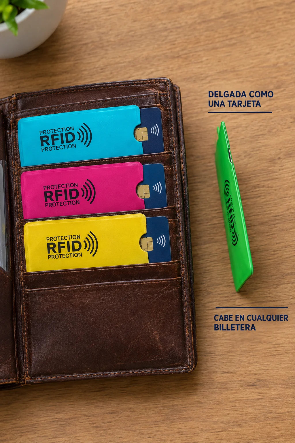 Funda Protectora Antirrobo Rfid y Nfc de Tarjetas