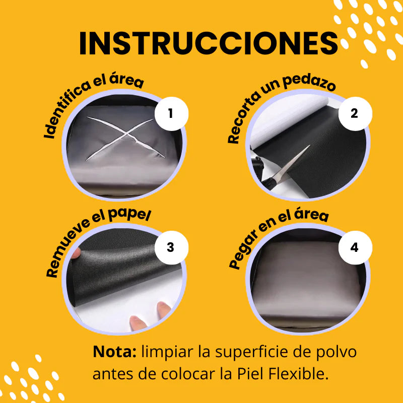 SeatFix — Piel Flexible para Reparar Roturas y Desgaste al Instante – Rollo de 137×50 cm