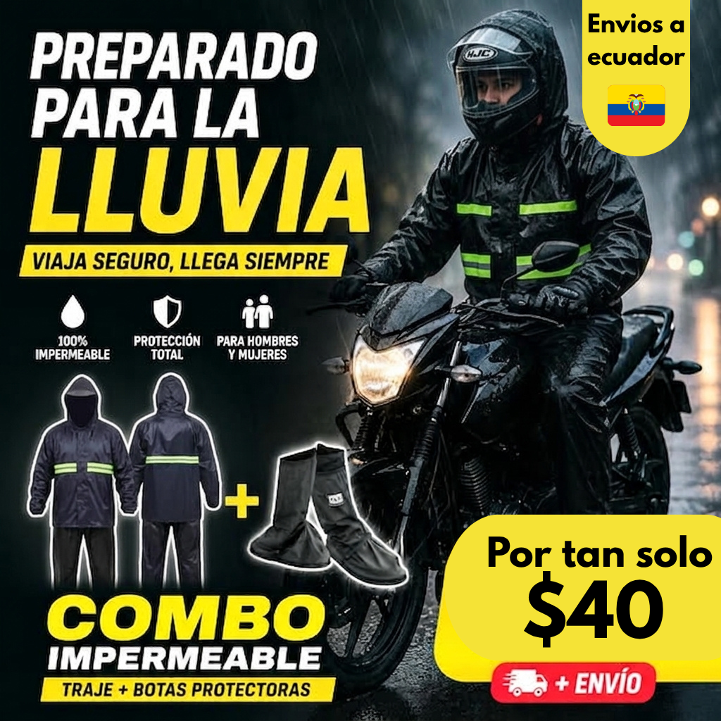 Combo Impermeable Traje + Botas