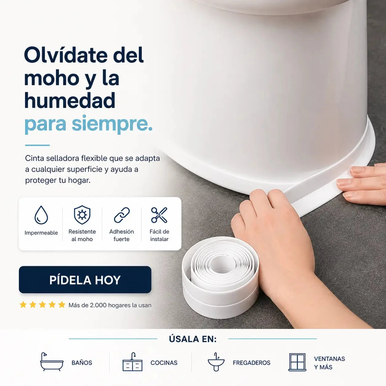 Cinta Selladora Antihumedad | Repara y Protege tu Hogar