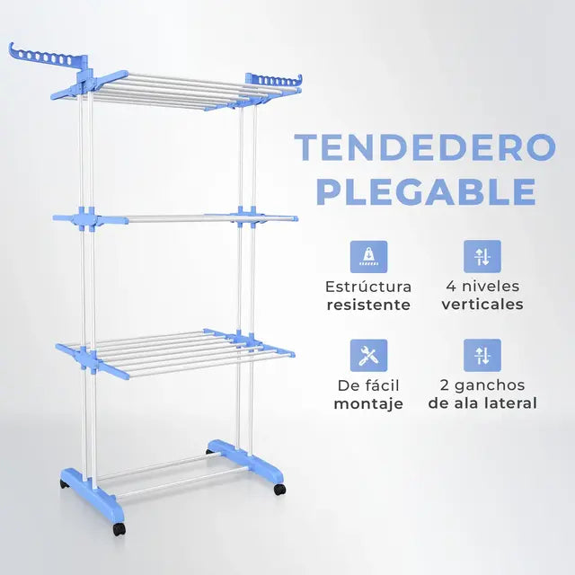 Tender Colgador vertical de Ropa 3 Niveles + ENVIO GRATIS