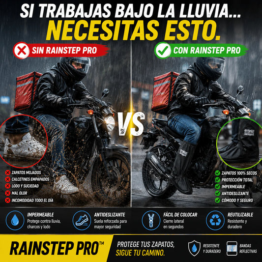 🌧️ RainStep Pro™ Protección impermeable para tus zapatos en segundos ENVIO GRATIS!